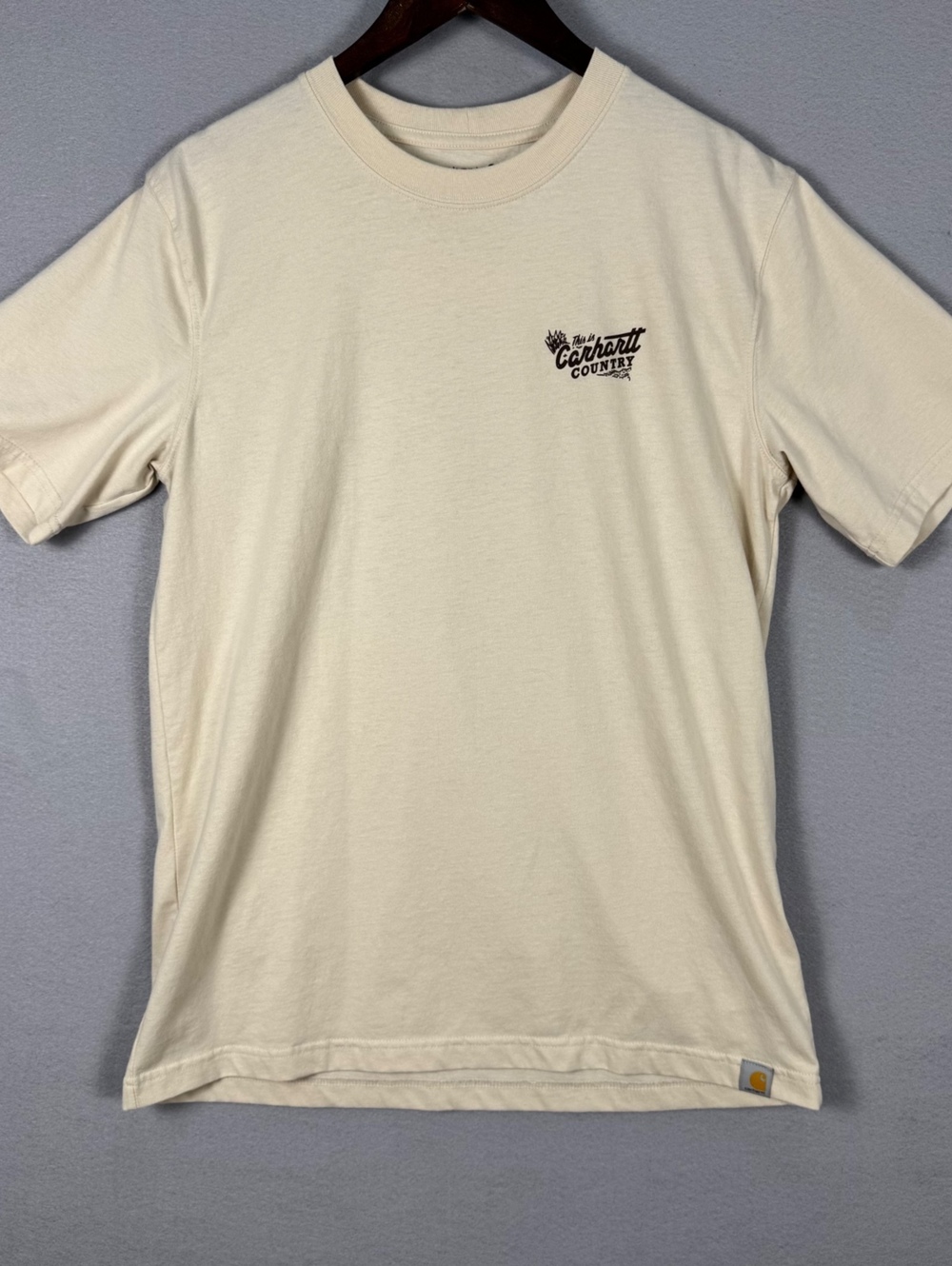Carhartt Mens Medium Relaxed Fit Graphic T-Shirt Cream